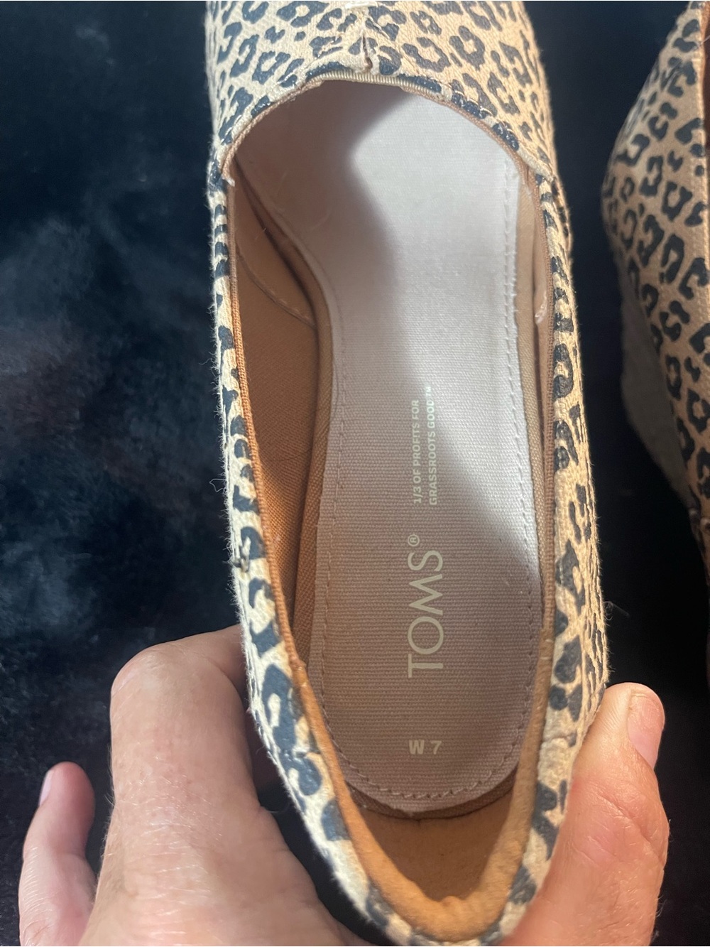 Leopard Espadrille Wedge Peep-Toe Espadrilles - Women's Size 7- Like New - Picture 10 of 10